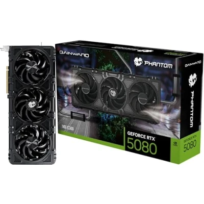 Afbeelding van Gainward NVIDIA RTX 5080 Videokaart Phantom 1 16 GB GDDR7 RAM PCIe x16 HDMI 2.1, DisplayPort 2.1 G Sync , Overclocked