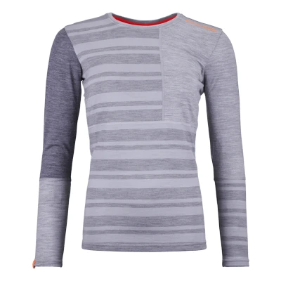 Afbeelding van ORTOVOX Women 185 RockNwool Long Sleeve Grey Blend maat S