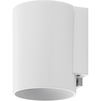 Afbeelding van Buitenwandlamp CAN, wit, 1 lamp, Ø 8 cm, IP65, metaal, GU10