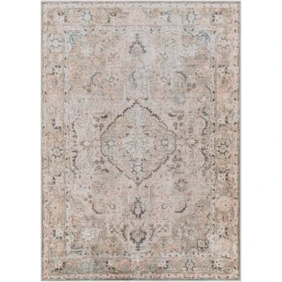Afbeelding van SURYA Vloerkleed Woonkamer, Slaapkamer Afwasbaar Vintage Tapijt CLARA Bruin/Grijs 160x213 cm