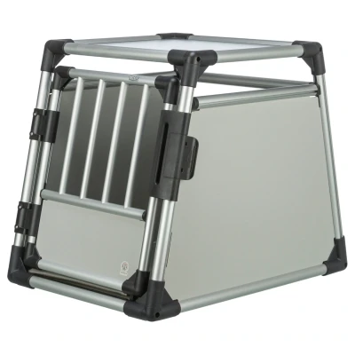 Afbeelding van Trixie Vervoersbox Auto Lichtgrijs Autohondenbench 55x62x78 cm