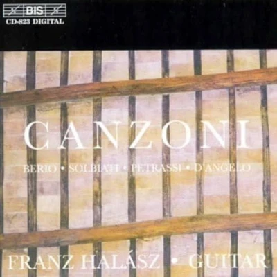 Afbeelding van Franz Halasz Canzoni/Nunc/ Suoni Notturni (CD)