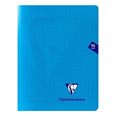 Afbeelding van Clairefontaine Mimesys hardover notitieboek, A5 formaat, geruit, 96 vellen, blauw