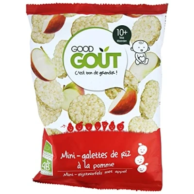 Afbeelding van Good Goût Mini Appel Rijst Paletten Vanaf 10 Maanden Biologisch 40 g