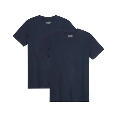 Afbeelding van Danish Endurance Vneck 2PACK Tshirt basic, Heren, Maat: Large, Dark navy