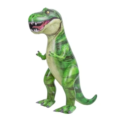 Afbeelding van JOYIN T Rex Opblaasbaar dinosaurusspeelgoed, 76,2 cm, voor zwembad, feest, verjaardagscadeau kinderen en volwassenen, groen