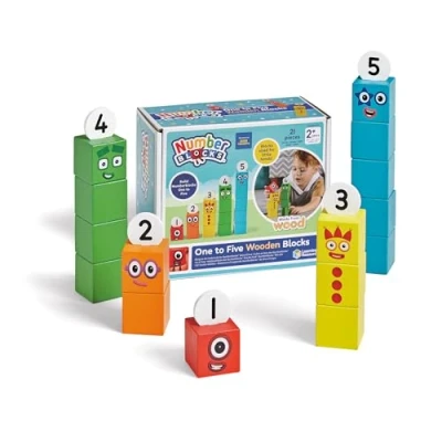 Afbeelding van Learning Resources Numberblocks Houtblokken van één tot vijf, leeftijd 2+
