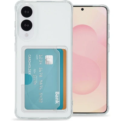 Afbeelding van imoshion Softcase Backcover met pasjeshouder voor de Samsung Galaxy S25 Edge Transparant