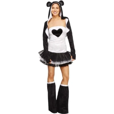 Afbeelding van Volwassenenkostuum Sexy Panda maat M