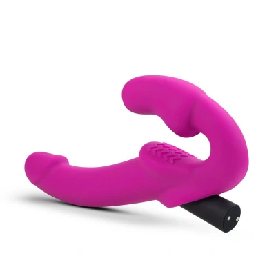 Afbeelding van Temptasia Estella Vibrerende Strapless Strap on Roze Levensecht Gevoel
