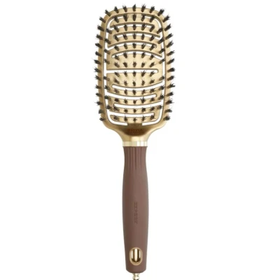 Afbeelding van Olivia Garden Expert Care Boar Haarborstel Gold &amp; Brown