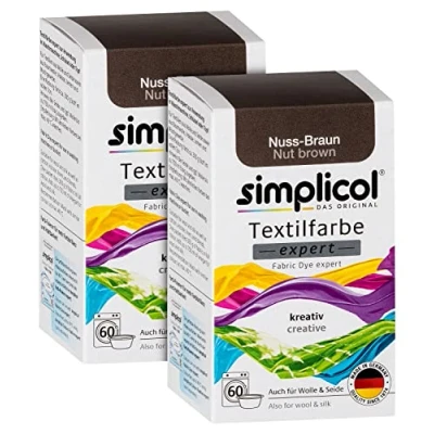 Afbeelding van Simplicol expert kleur: Je express kleur in de machine of kuip, verpakking van 300 g, bruin (2 stuks)
