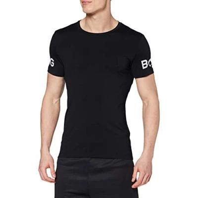 Afbeelding van Björn Borg Sport Tshirt, Heren, Maat: Medium, Black beauty