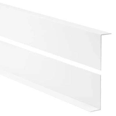 Afbeelding van Quest Pvc randbeschermingshoek, zonder plakband, hoeklijst en hoekbescherming, 50 x 20 mm, 200 cm, wit