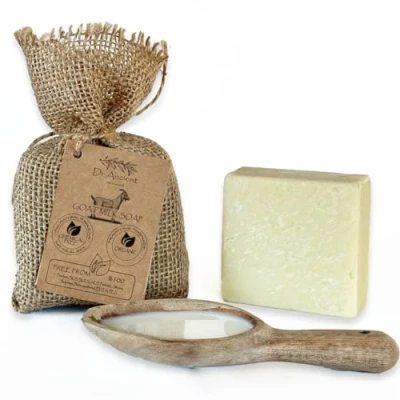 Afbeelding van Traditionele Handgemaakte Antieke Natuurlijke Organische Geitenmelkzeep Anti aging Huidverhelderend, Hydraterend Geen Chemicaliën, Puur Zeep!