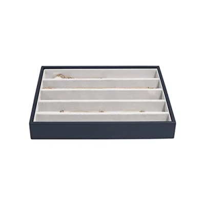 Afbeelding van Stackers Klassiek sieradendoosje middelgroot, marineblauw