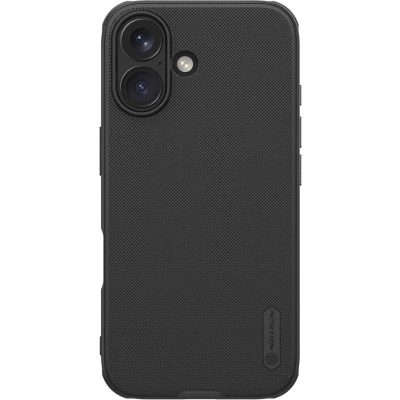 Afbeelding van Nillkin Frosted Shield Hoesje Geschikt voor Apple iPhone 16 Compatibel met MagSafe Back Cover Magneet Zwart