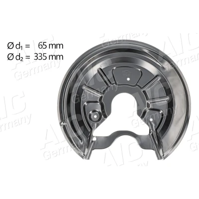 Afbeelding van AIC 54847 Stofplaat remschijf Achteras links VOLKSWAGEN: Golf 5, Plus / Crossgolf, Jetta 3, AUDI: A3 Sportback, Hatchback