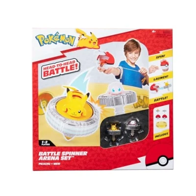 Afbeelding van Pokémon PKW Battle Spinner Arena Set (Pikachu #1, Mew, Poké Ball en Ball) (exclusief EMEA)