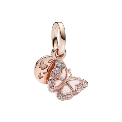 Afbeelding van Pandora Moments Butterfly Charm 782555C01with14K RoseGold Plating