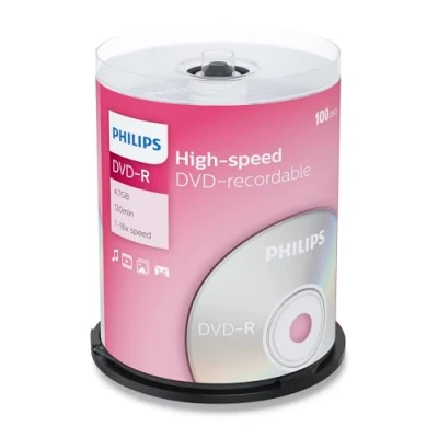 Afbeelding van Philips Pack 100 Dvd r 4.7 Gb