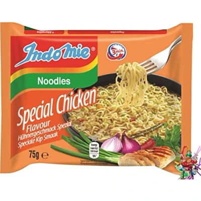 Afbeelding van yoaxia ® 40 zakjes pasta, x 75 g, speciale kipsmaak, Instant Noodles Special Chicken + een kleine gratis geluksbrenger