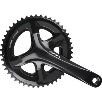 Afbeelding van Crankstel 2 x 11 speed Shimano Road FC RS510 170/50 34 holle as zwart