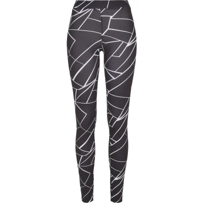 Afbeelding van Urban Classics Legging, Dames, Maat: 3XL, Geometric black