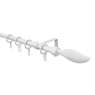 Afbeelding van GARDINIA Gordijnroede set &quot;Hook&quot;, complete met bevestigingsmateriaal, lengte: 130 240 cm, zilver