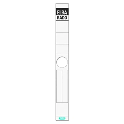 Afbeelding van ELBA rugetiketten &quot;ELBA RADO&quot; lang/smal, wit