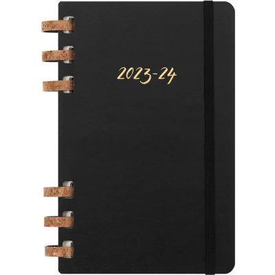 Image de Agenda scolaire Moleskine 2023 2024 12 mois Spirales Académique Noir