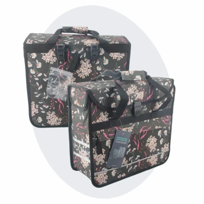 Afbeelding van Voltano Voorgevormde Enkele Fietstas / Pakaftas Pink Elegance 17L