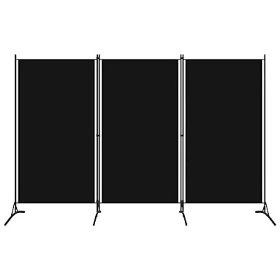 Afbeelding van vidaXL Scheidingswand, 3 panelen, 260 x 180 cm, zwart