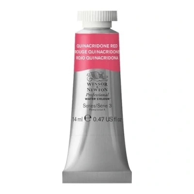 Afbeelding van Winsor &amp; Newton Professionele aquarel aquarelverf, hoge helderheid, lichtecht, archiefkwaliteit, tube van 14 ml, kleur Quinacridone rood
