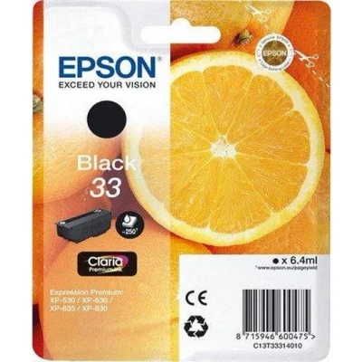 Afbeelding van Epson 33 Cartridge Oranges Claria zwart