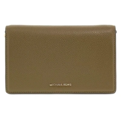 Afbeelding van Michael Kors JET SET FLAP Clutch, Dames, Maat: One Size, Safari green