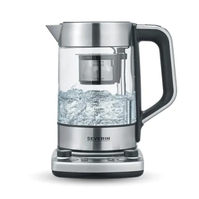 Afbeelding van Severin WK 3422 Glazen Waterkoker met Auto Lift functie voor theezakjes