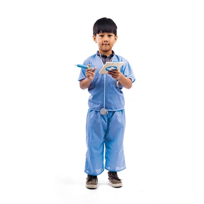 Afbeelding van Bigjigs verkleedkleren met accessoires Dokter / Zuster