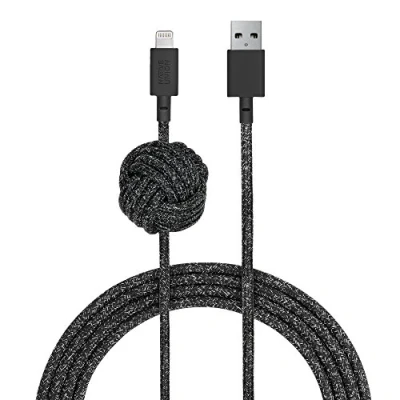 Afbeelding van Native Union Lightning naar USB oplaadkabel met verzwaarde knoop voor iPhone/iPad (Cosmos), 3 m