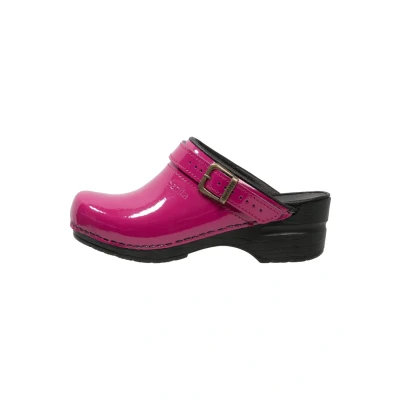 Afbeelding van Sanita Klompen Freya fuchsia lak Maat 36 Medische Studio