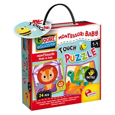 Afbeelding van Lisciani Montessori Baby Touch Puzzle Legpuzzel 4 stuk(s) Dieren