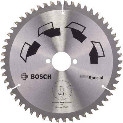 Afbeelding van Bosch Accessories Special 2609256892 Hardmetaal cirkelzaagblad 190 x 30 mm Aantal tanden: 54 1 stuk(s)