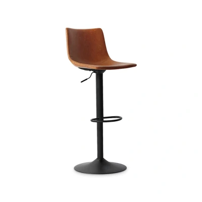 Afbeelding van Barstoel Trevi PU Cognac