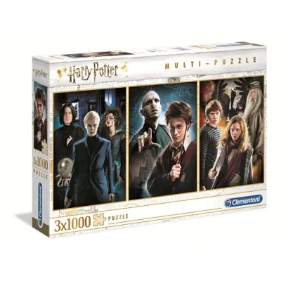 Image de Coffret de 3 Puzzles Clementoni Harry Potter x 1000 pièces