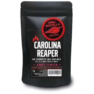 Afbeelding van Chili Scovilla Carolina Reaper peulen, 7 g, 2 stuks