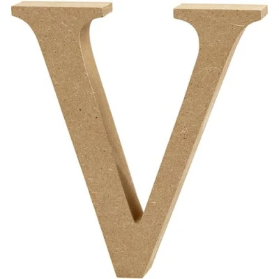 Image de Creotime lettre en bois V 8 cm