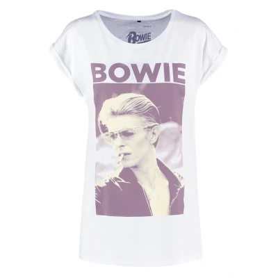 Afbeelding van Mister Tee David Bowie Tshirt print, Dames, Maat: 4XL, White