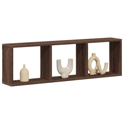 Afbeelding van vidaXL Wandkast 100x16x30 cm bewerkt hout bruin eikenkleur