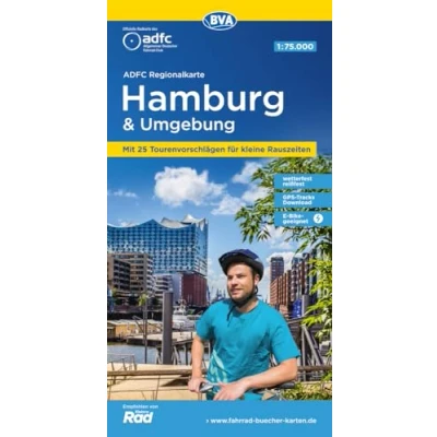 Afbeelding van Regionalkarte Hamburg and environment cycling map