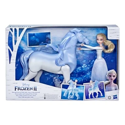 Image de Poupée Disney Frozen La Reine des Neiges 2 Elsa et Nokk Interactif Bleu